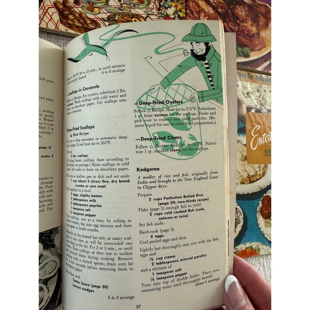 Vintage Set of 7 Culinary Arts Institute Cookbooks 1956-Melanie DeProft Director